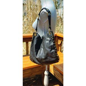 Fossil Black Leather Hobo Bag